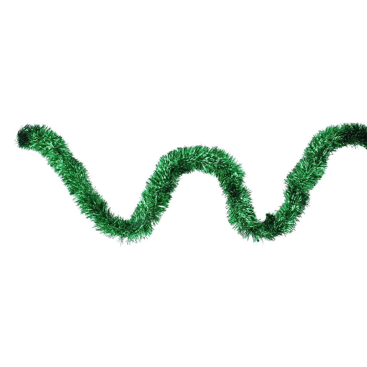 Northlight Traditional Christmas Tinsel Garland - 12' x 2.5" - Green - Unlit